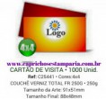 CARTÃO DE VISITA - COUCHÊ VERNIZ TOTAL FR 250G - 4x4 - 1000 Unid.