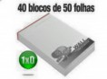 BLOCO DE ANOTAÇÕES - APERGAMINHADO 75G - 1x0 - 2000 Unid.